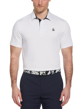 Men's Original Block Design Short Sleeve Golf Polo Shirt