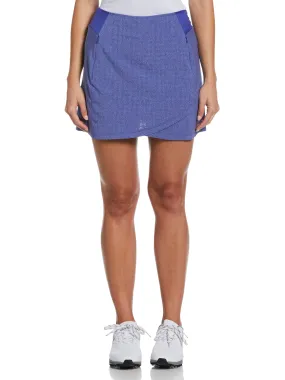 Women's 16" Heather Perforated Golf Skort