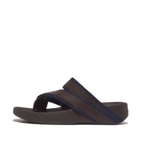 รองเท้าแตะแบบหูหนีบ ผู้ชาย รุ่น SLING MEN'S WEBBING/LEATHER TOE-POST SANDALS