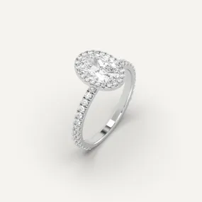 1 carat Oval Cut Diamond Ring