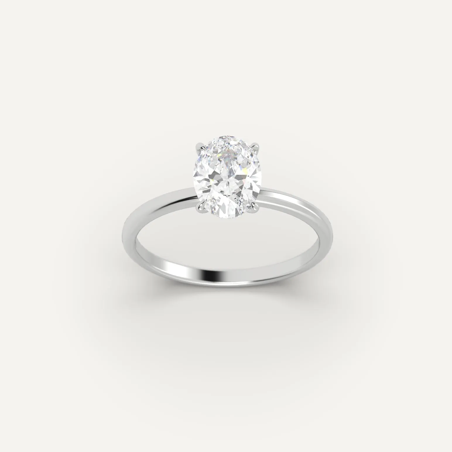 1 carat Oval Cut Diamond Ring