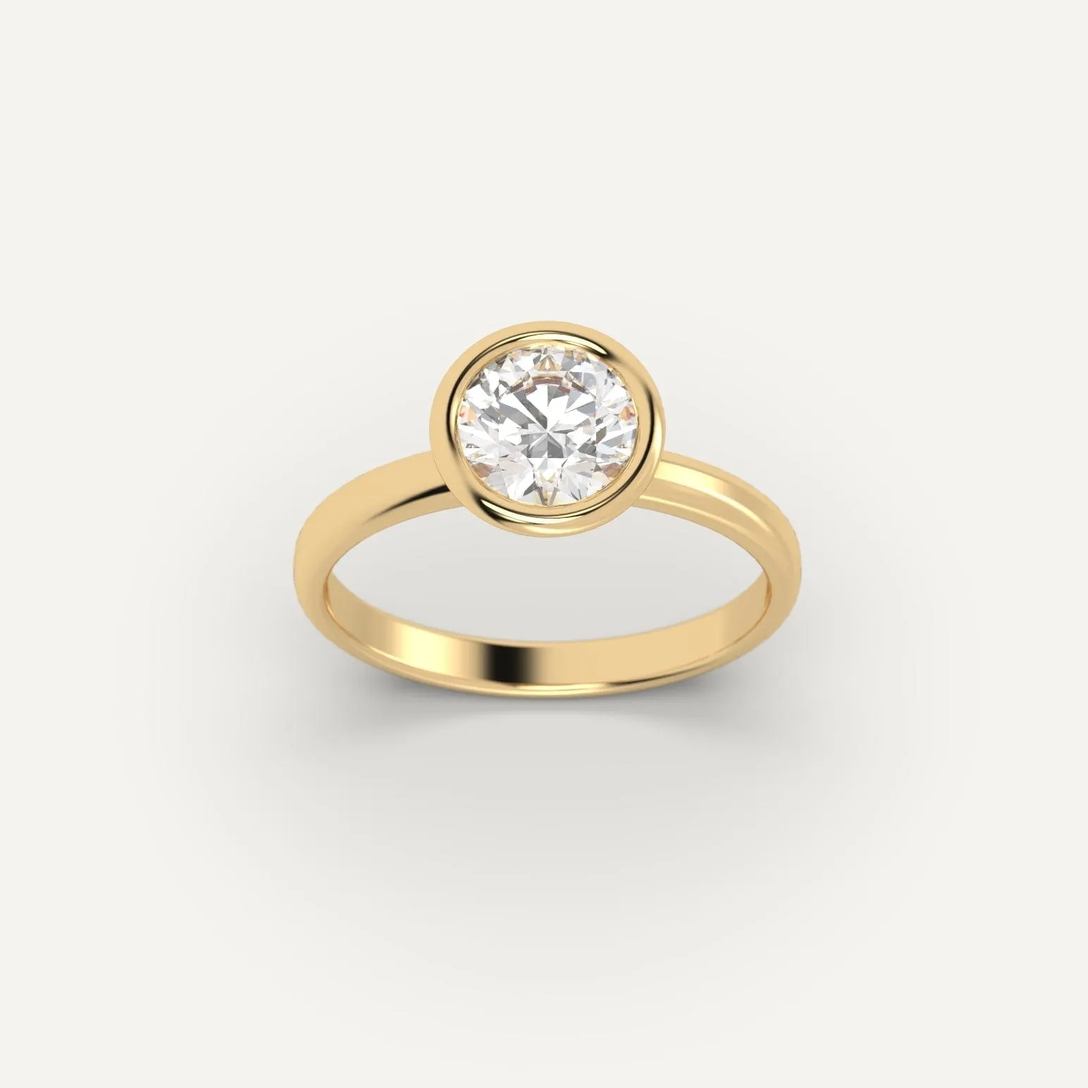 1 carat Round Cut Diamond Ring