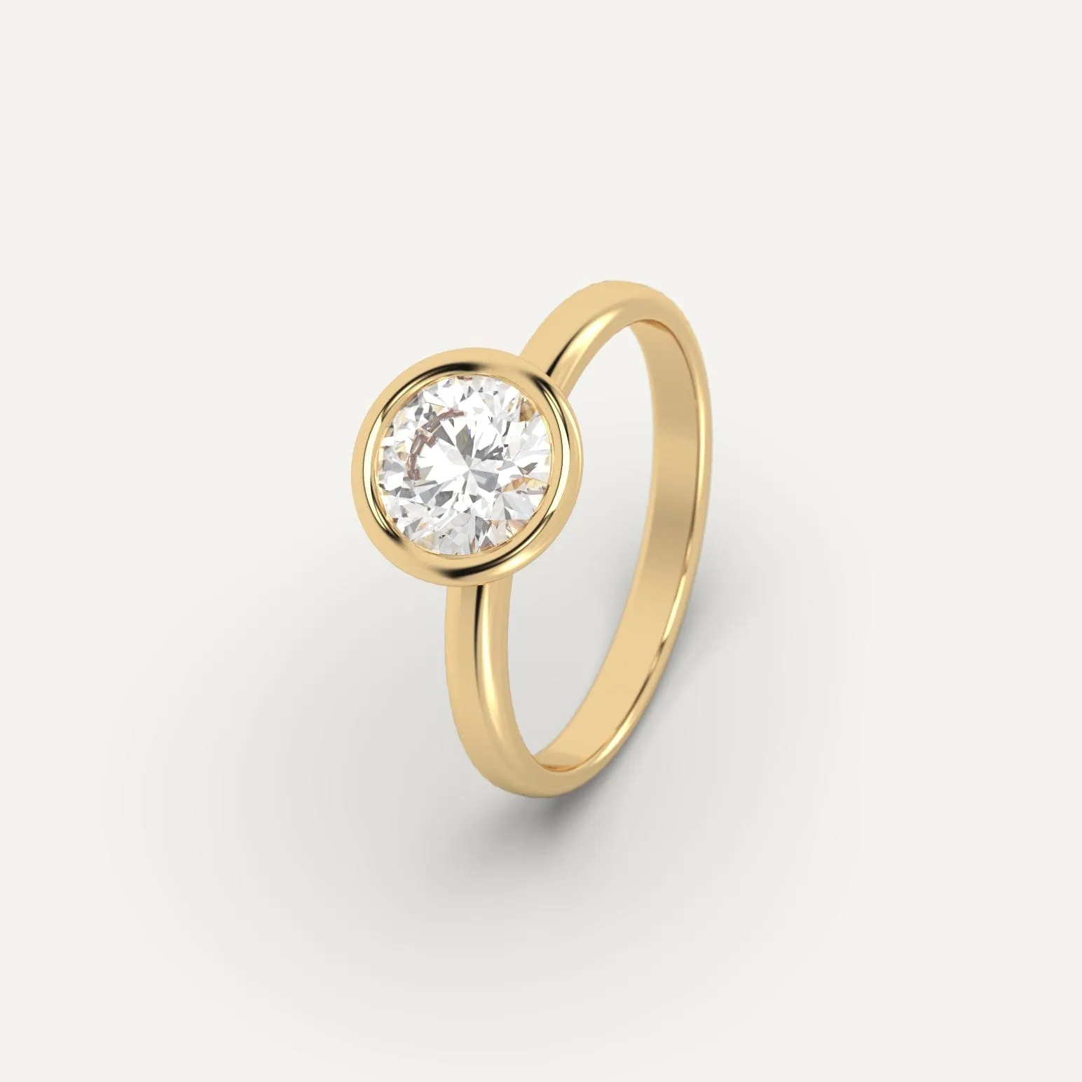 1 carat Round Cut Diamond Ring