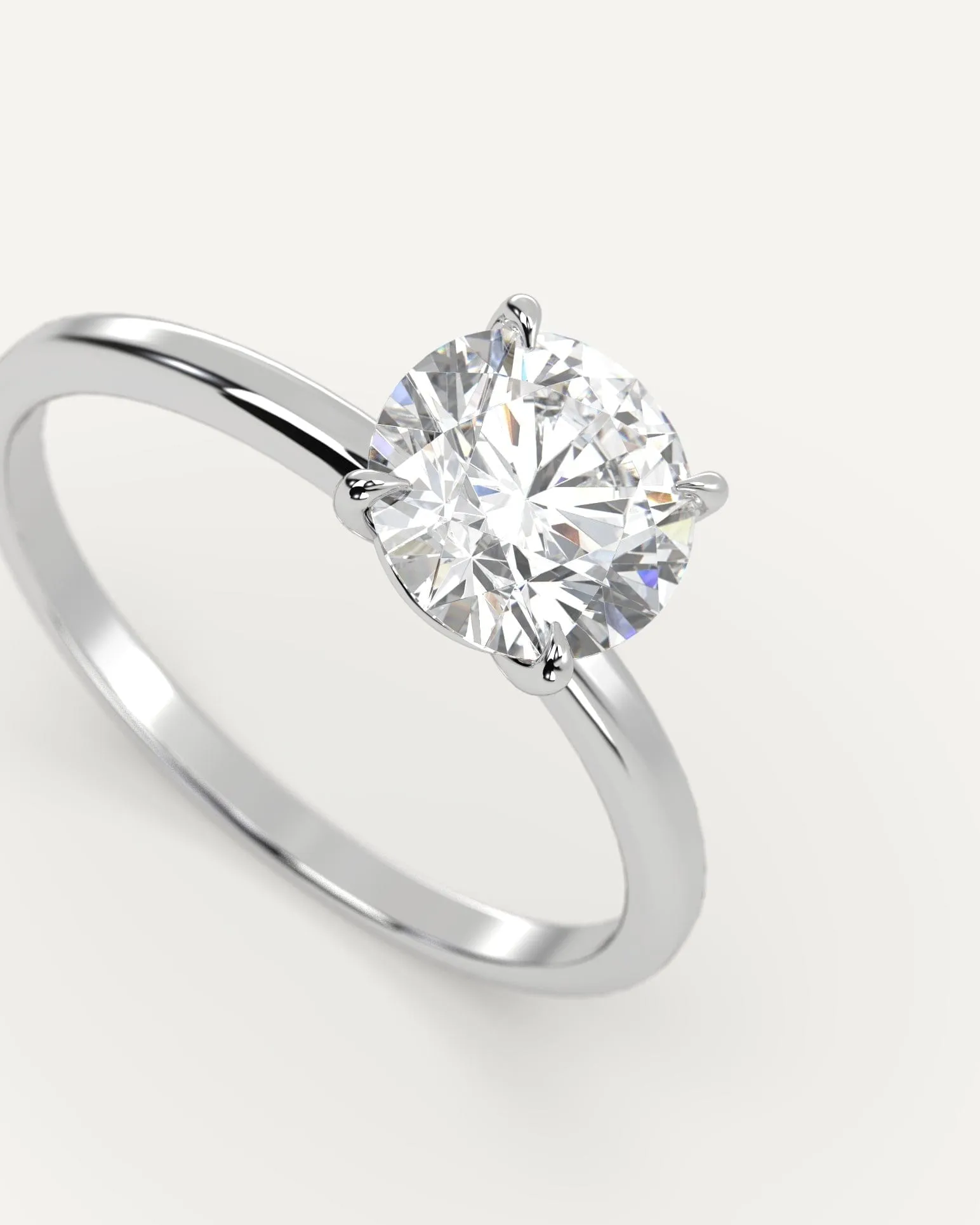 1.01 carat Round Cut Diamond Ring