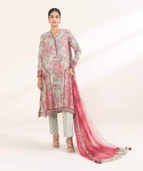 2 Piece - Printed Khaddar Suit