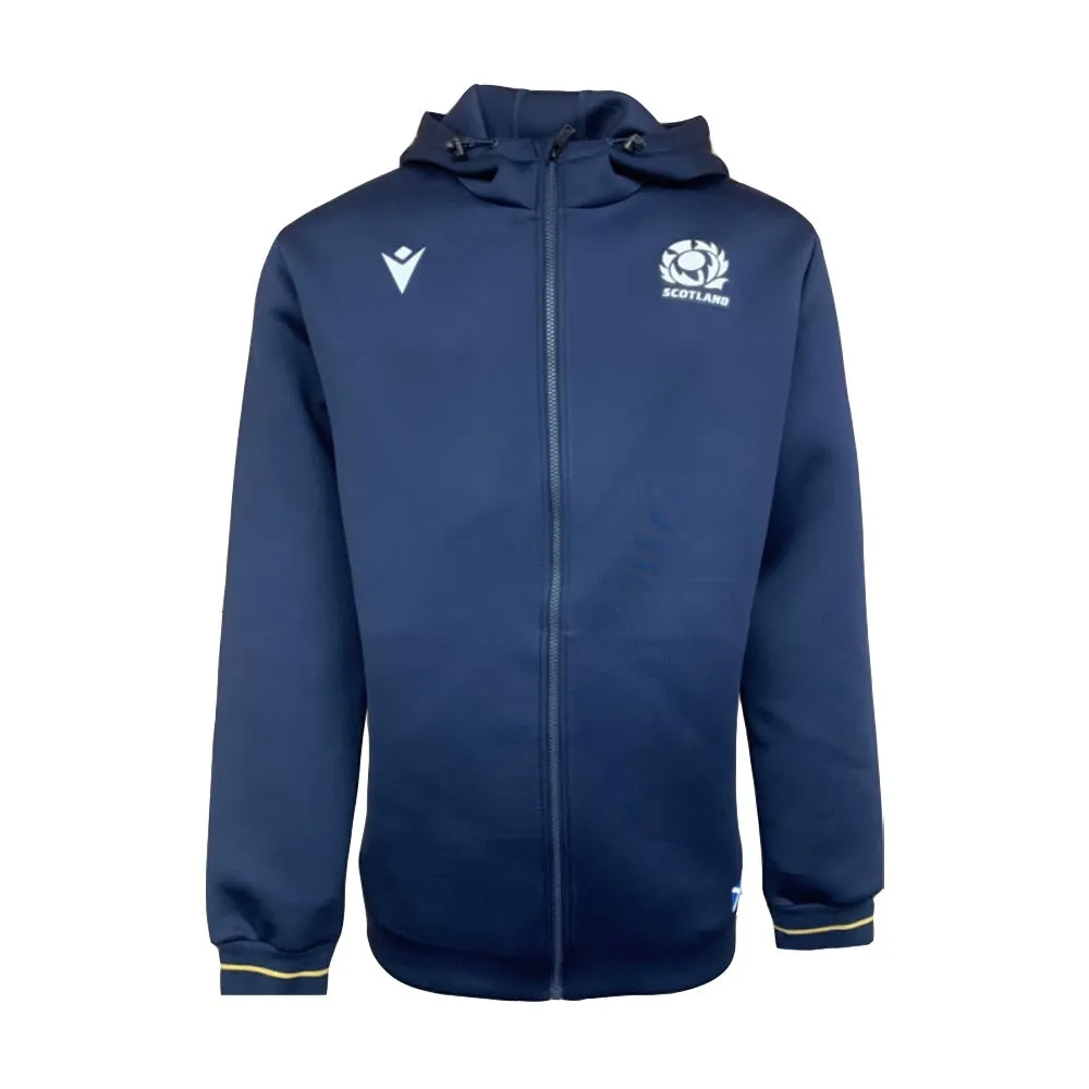 2020-2021 Scotland Heavy Cotton Full Zip Hoody (Navy)