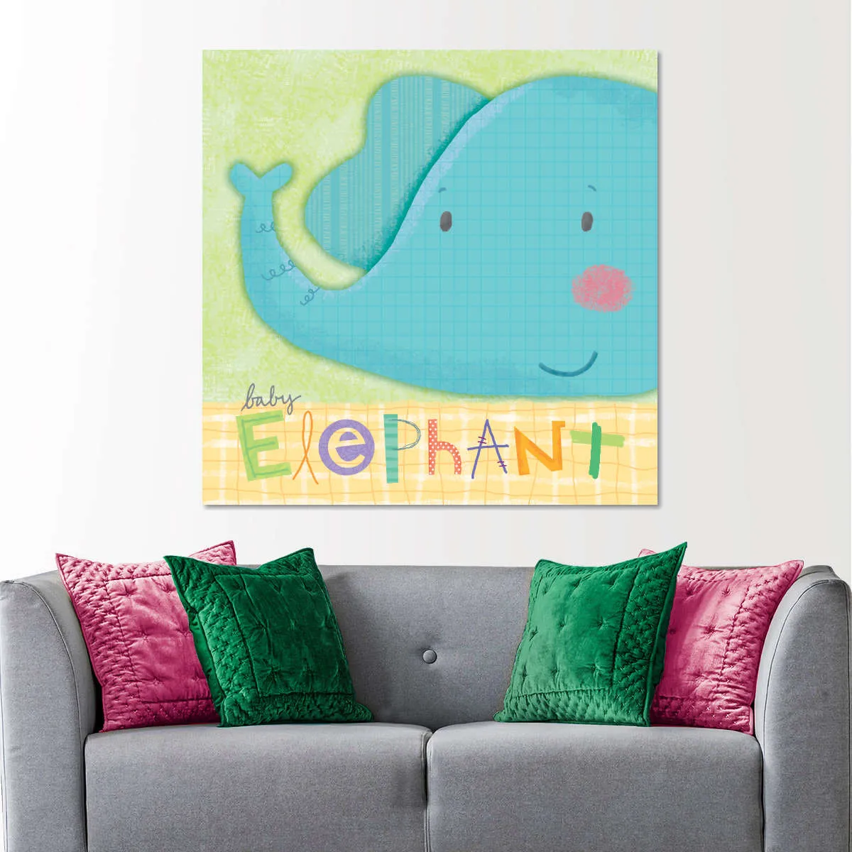 A Cute Baby Elephant Wall Art