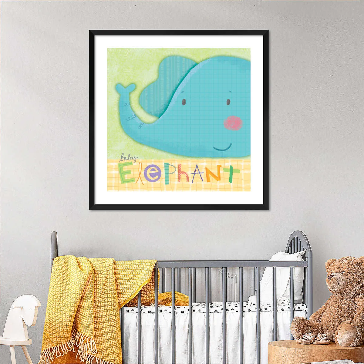 A Cute Baby Elephant Wall Art