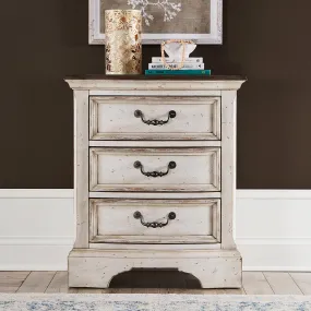 Abbey Road 455W-BR62 3 Drawer Night Stand