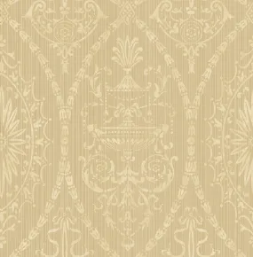 Adams Wallpaper in Beige from the Watercolor Florals Collection