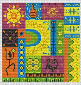 Africa 4 - PDF Cross Stitch Pattern