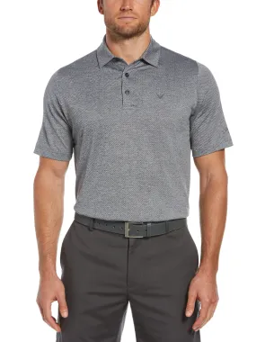 Big & Tall Ventilated Heather Jacquard Golf Polo