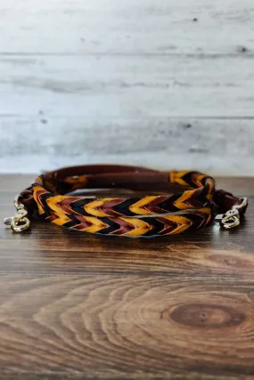 Black Tan & Brown Triple Laced Barrel Reins