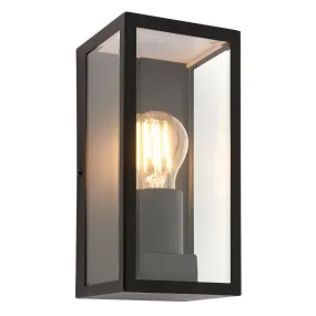 Breton Black Outdoor Wall Light IP44 28W