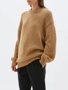 chunky crew neck knit