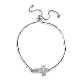 ClaudiaG Collection Women's Silver Cross Bracelet