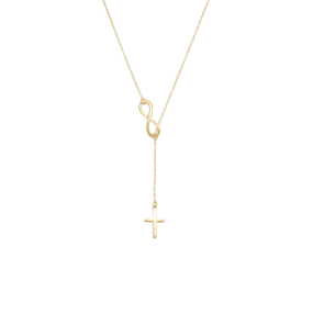 Cross and Infinity Necklace