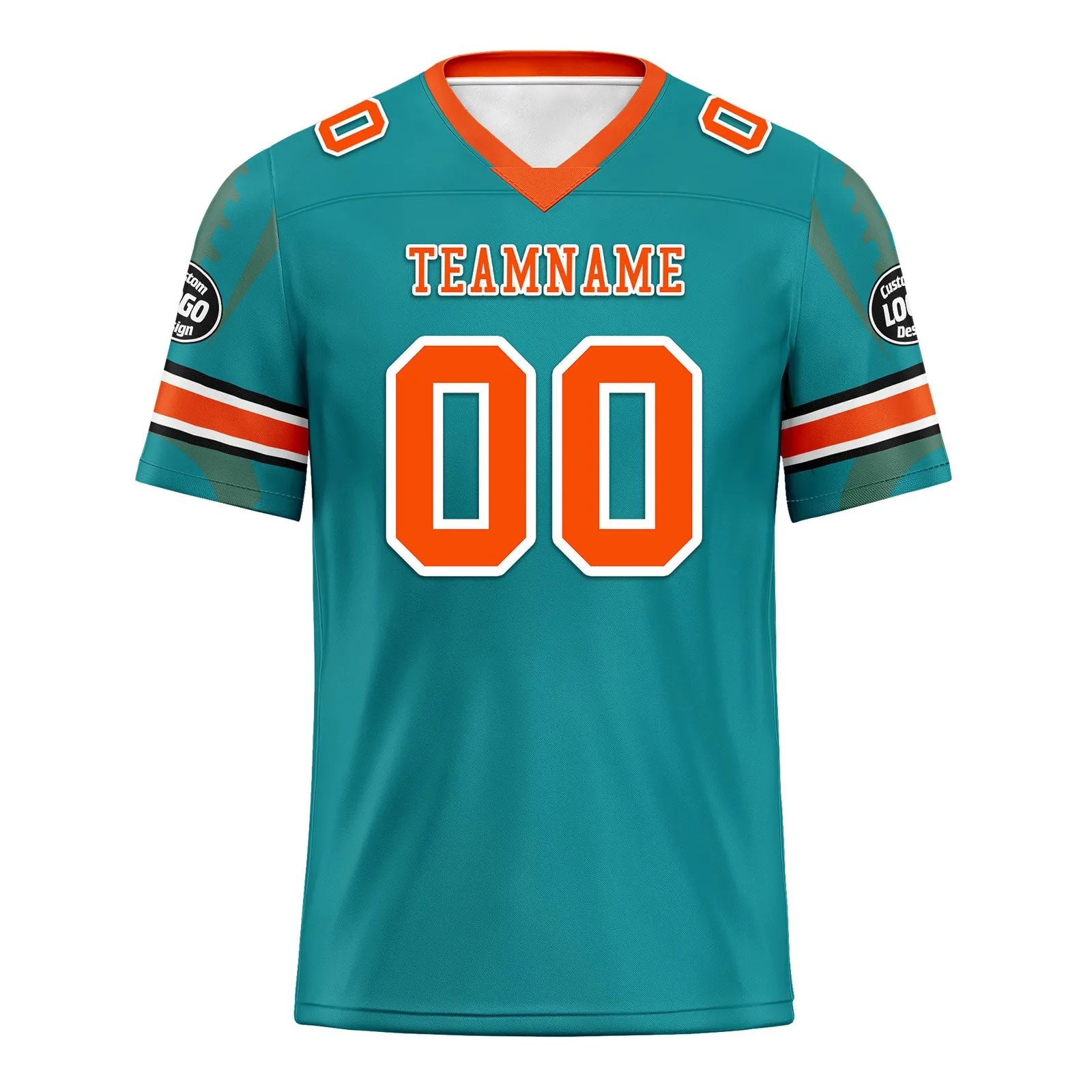 Custom Light Green Miami Football Jersey and Sports Shoes Combo Offer Personalized Combo ZH-D025008-25