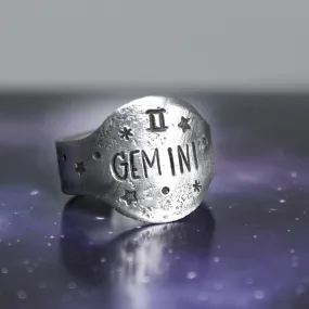 Gemini Zodiac Ring