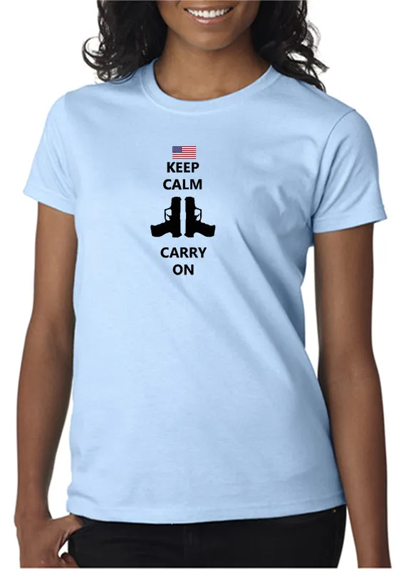 Keep Calm and Carry On Guns T-shirt