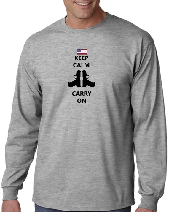 Keep Calm and Carry On Guns T-shirt