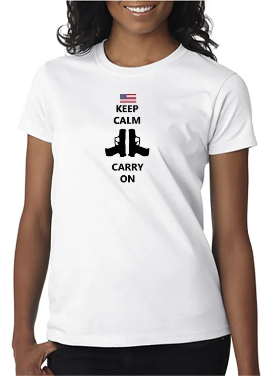 Keep Calm and Carry On Guns T-shirt