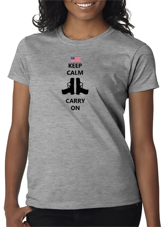 Keep Calm and Carry On Guns T-shirt