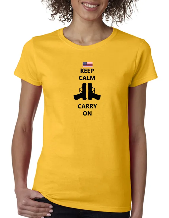 Keep Calm and Carry On Guns T-shirt