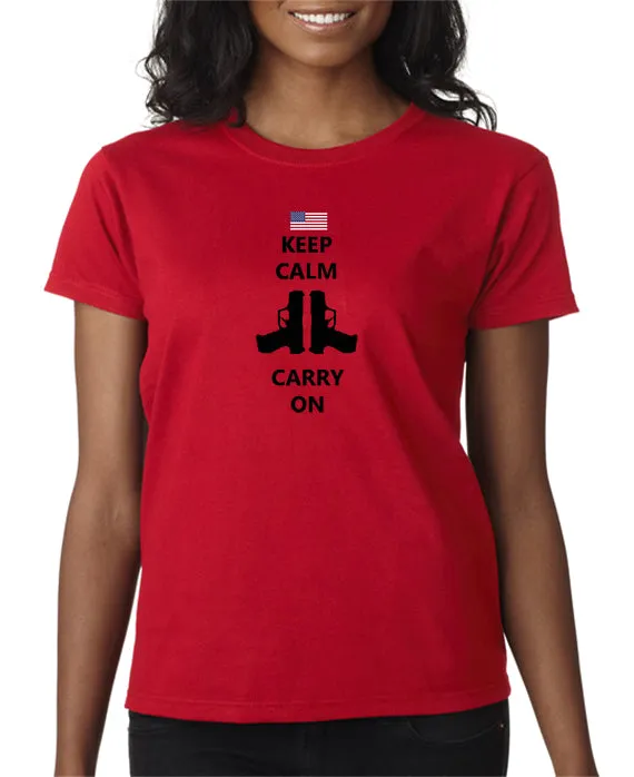 Keep Calm and Carry On Guns T-shirt