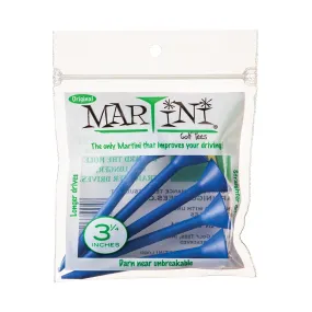 Martini Golf Tee- 3 1/4"- Blue- 1 Pack of 5 Tees