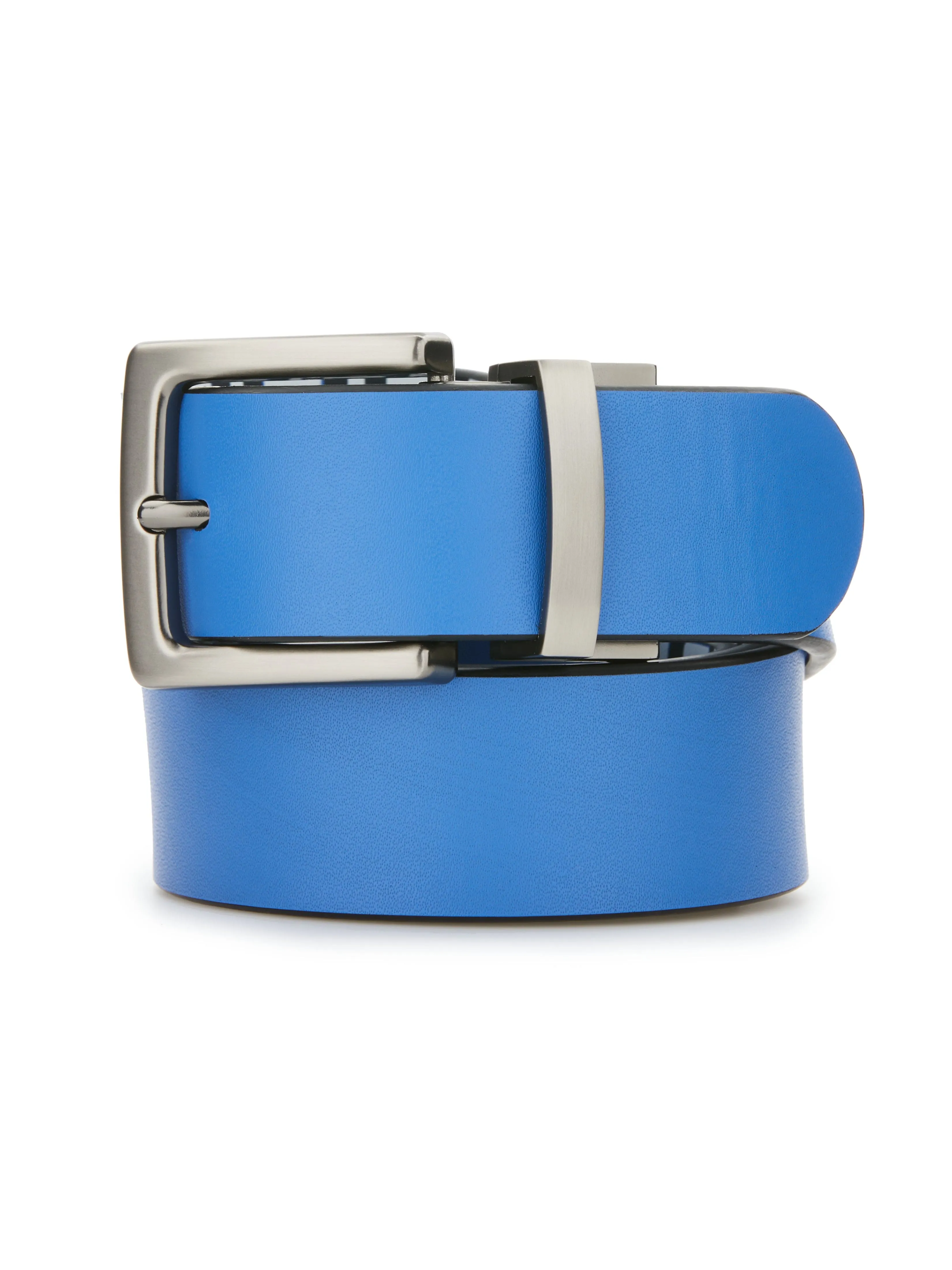 Men's Micro-Pinball Reversible Leather Belt