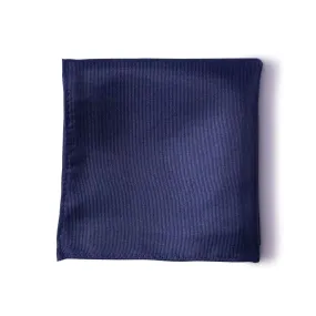 Navy Blue Silk Pocket Square