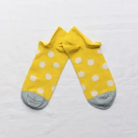 Socks - Ankle Polka dot Sulfur