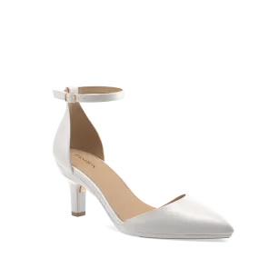 The D'Orsay - White Satin   Stiletto Heel Kit 3 White