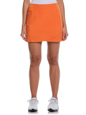 Women's 16" Heather Perforated Golf Skort