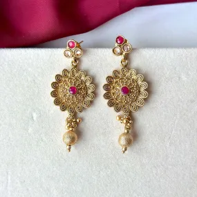 Zhuri Earrings (Ruby)